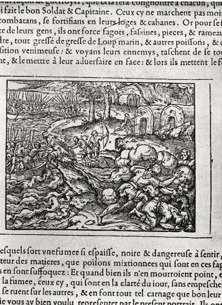 Přistání, z Cosmographie universelle, Andre Thevet, 1575 od Andre Thevet