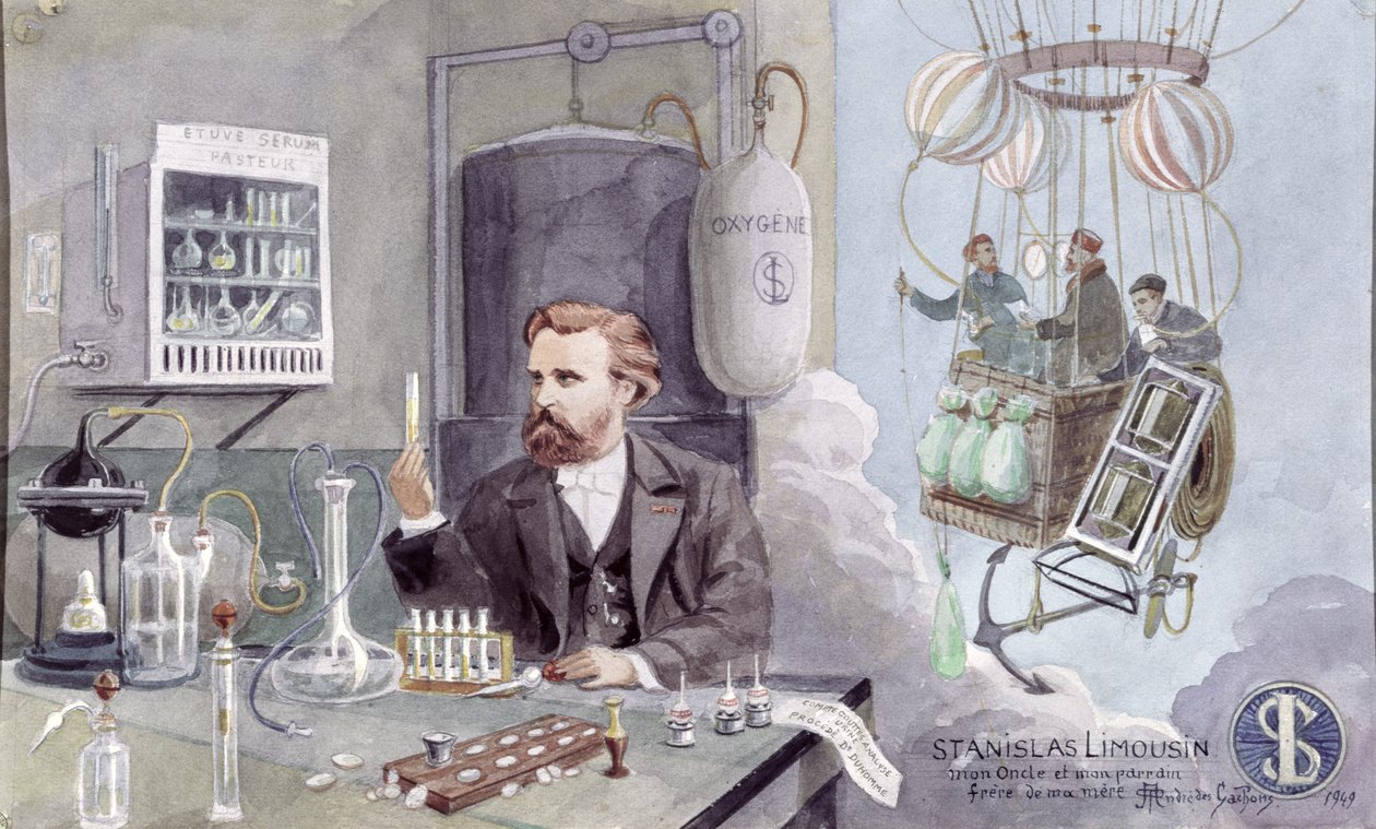 Stanislas Limousin (1831-87) 1949 (akvarel na papíře) od Andre des Gachons