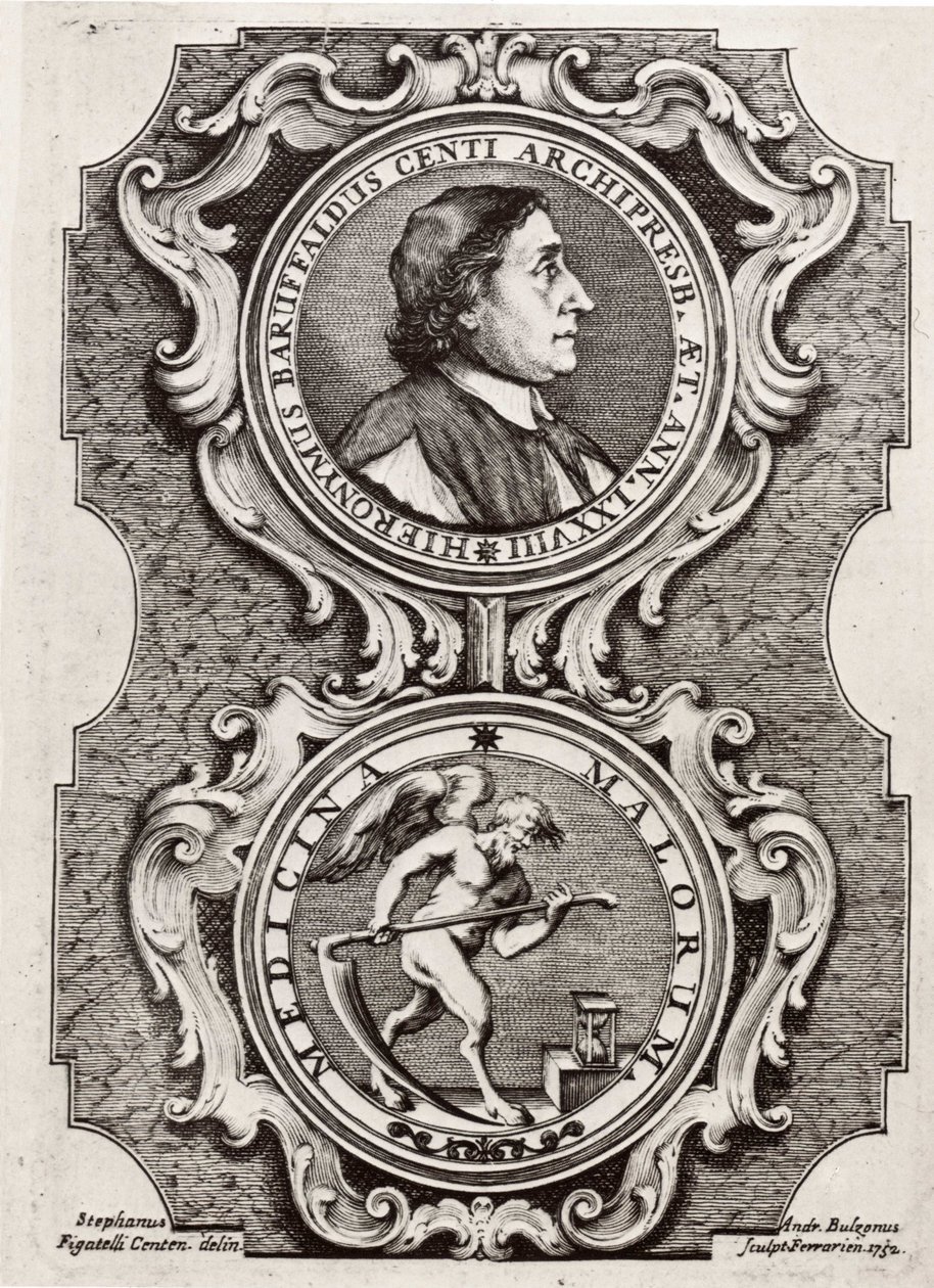 Portrét Girolamo Baruffaldi od Andrea Bolzoni