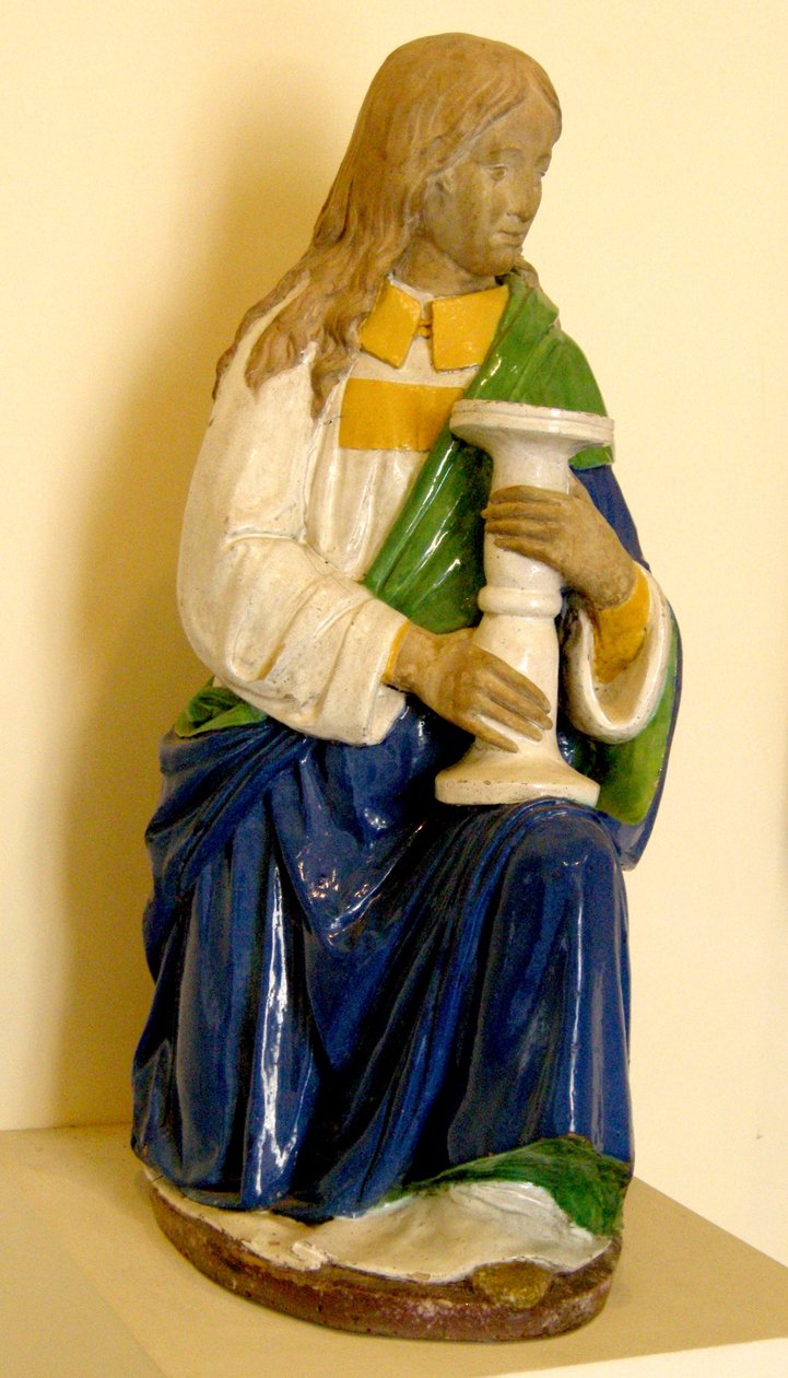 Anděl drží svícen (keramický) od Andrea Della Robbia