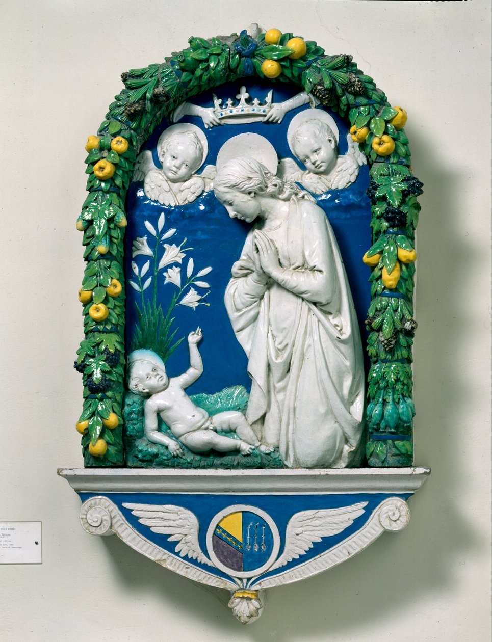 Klanění Panny Marie (Madona z lilií) od Andrea Della Robbia