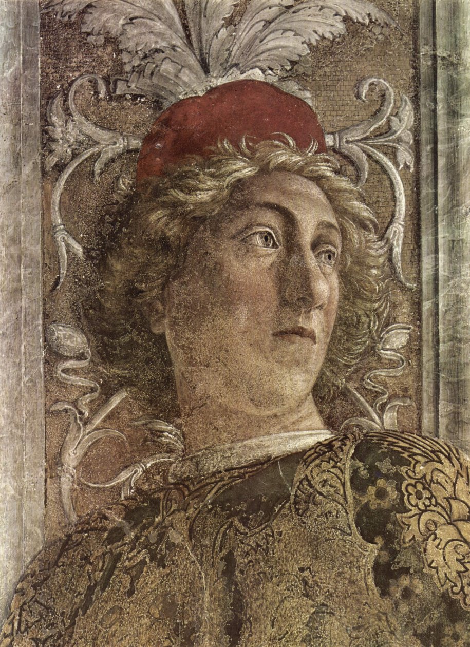 Freskenzyklus in der Camera degli Sposi im Palazzo Ducale in Mantua, Szene od Andrea Mantegna