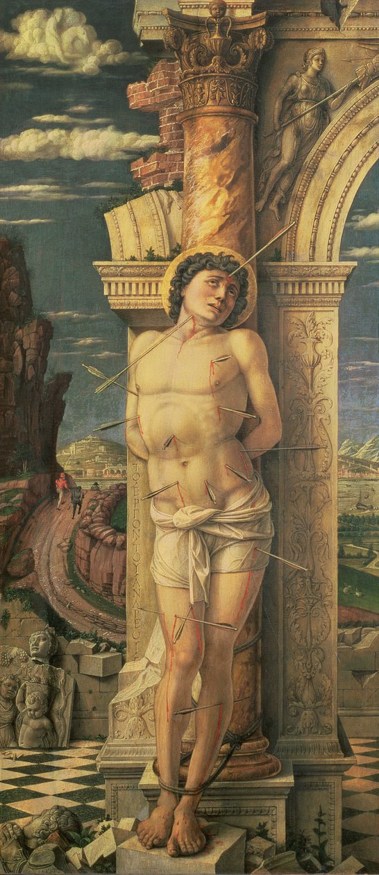 St. Sebastian, c.1459 (tempera na panelu) od Andrea Mantegna