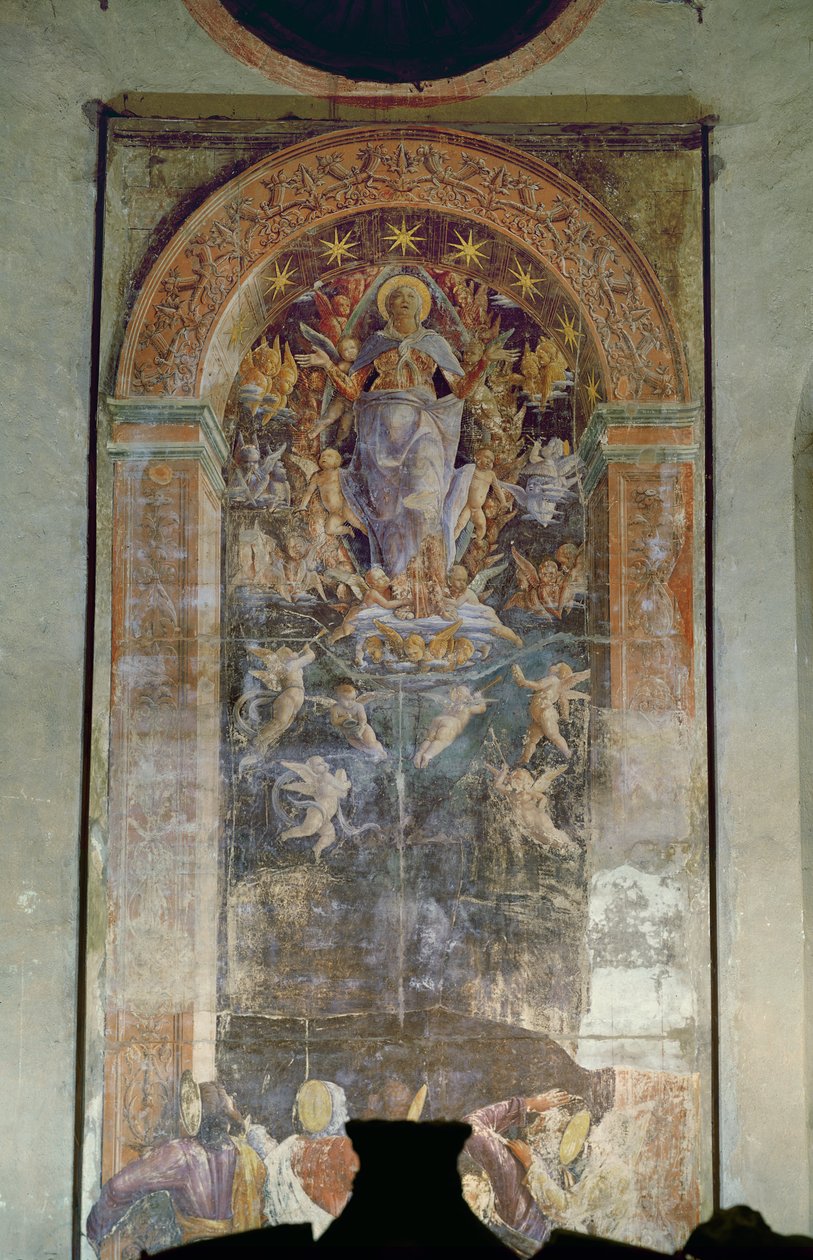 Nanebevzetí, kolem 1450-56 od Andrea Mantegna