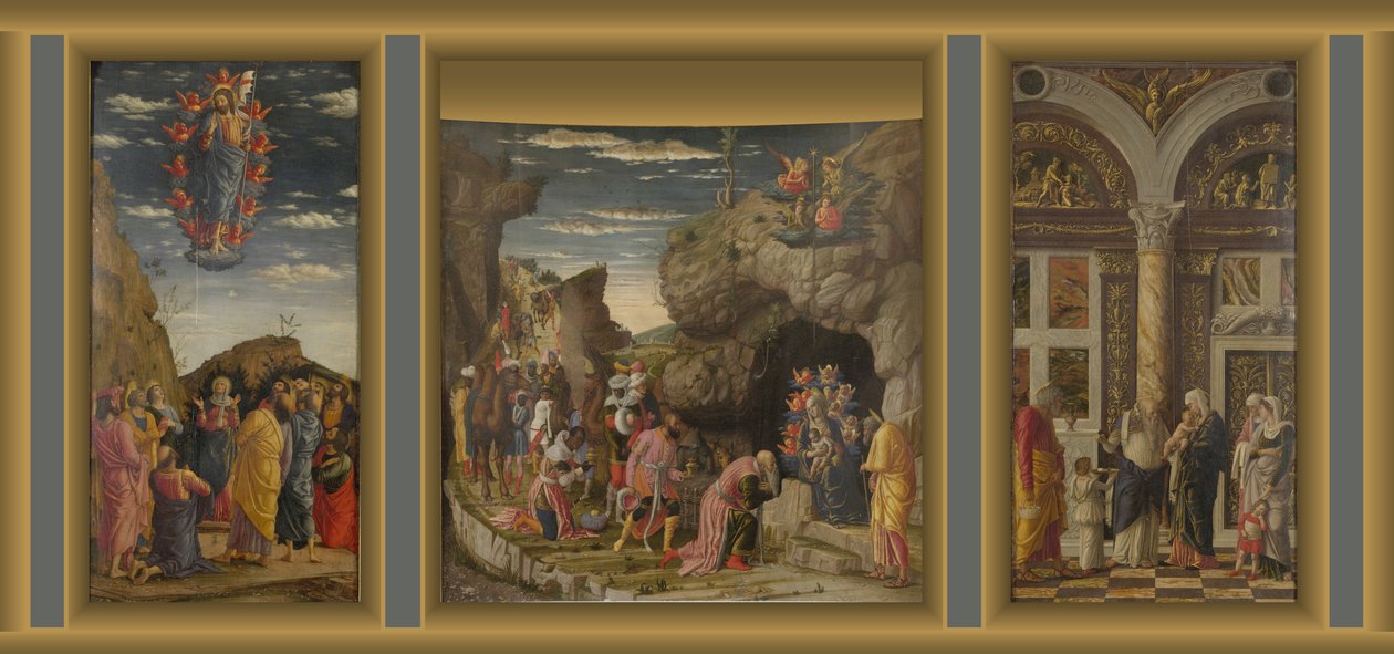 Triptych od Andrea Mantegna