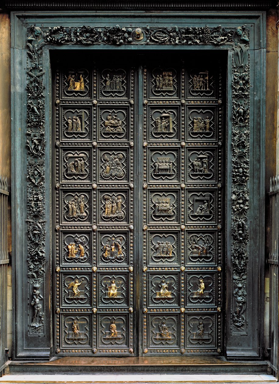 Jižní dveře baptisteria San Giovanni, 1336 (bronz) od Andrea Pisano