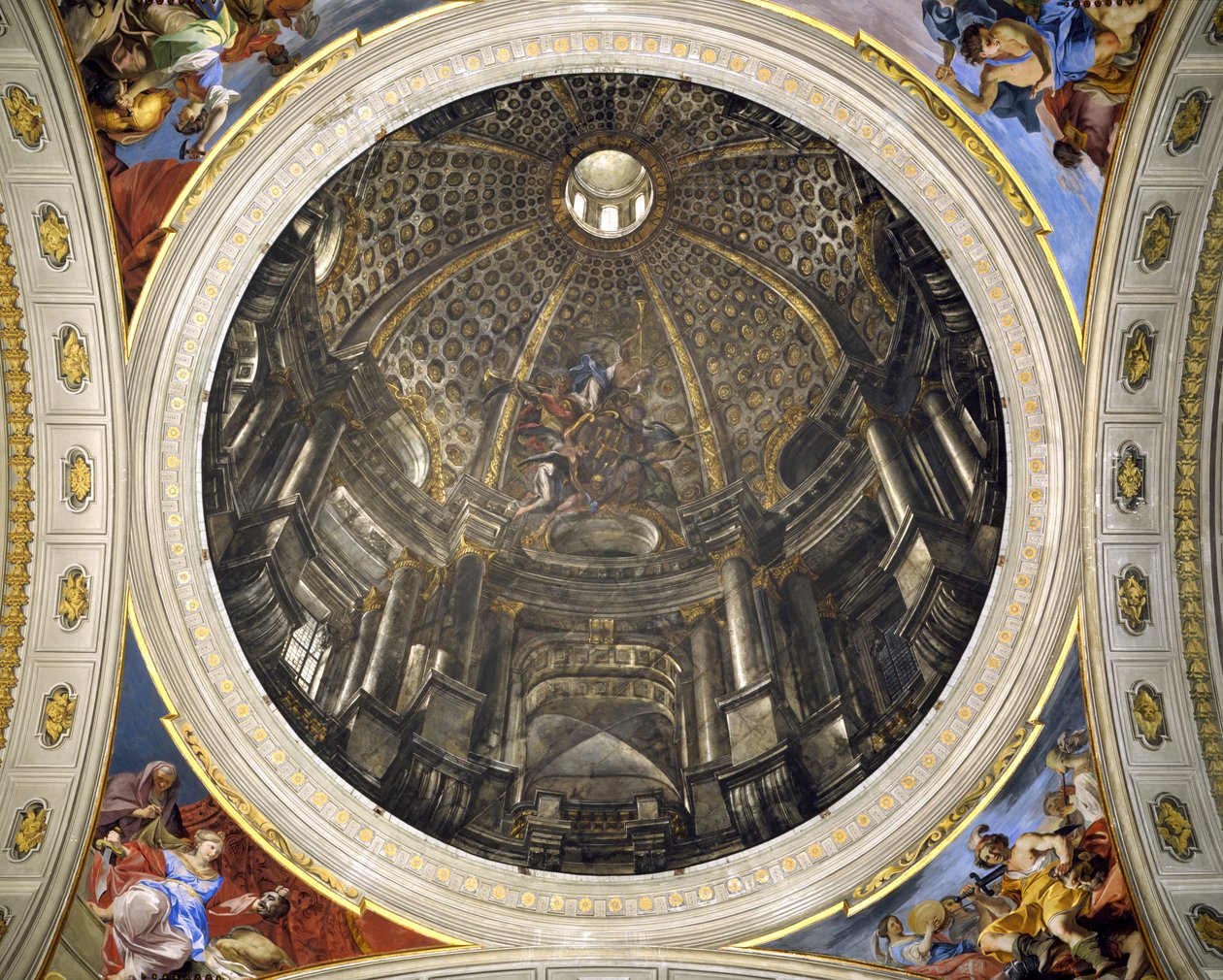 Kopule kostela svatého Ignáce, 1685 od Andrea Pozzo