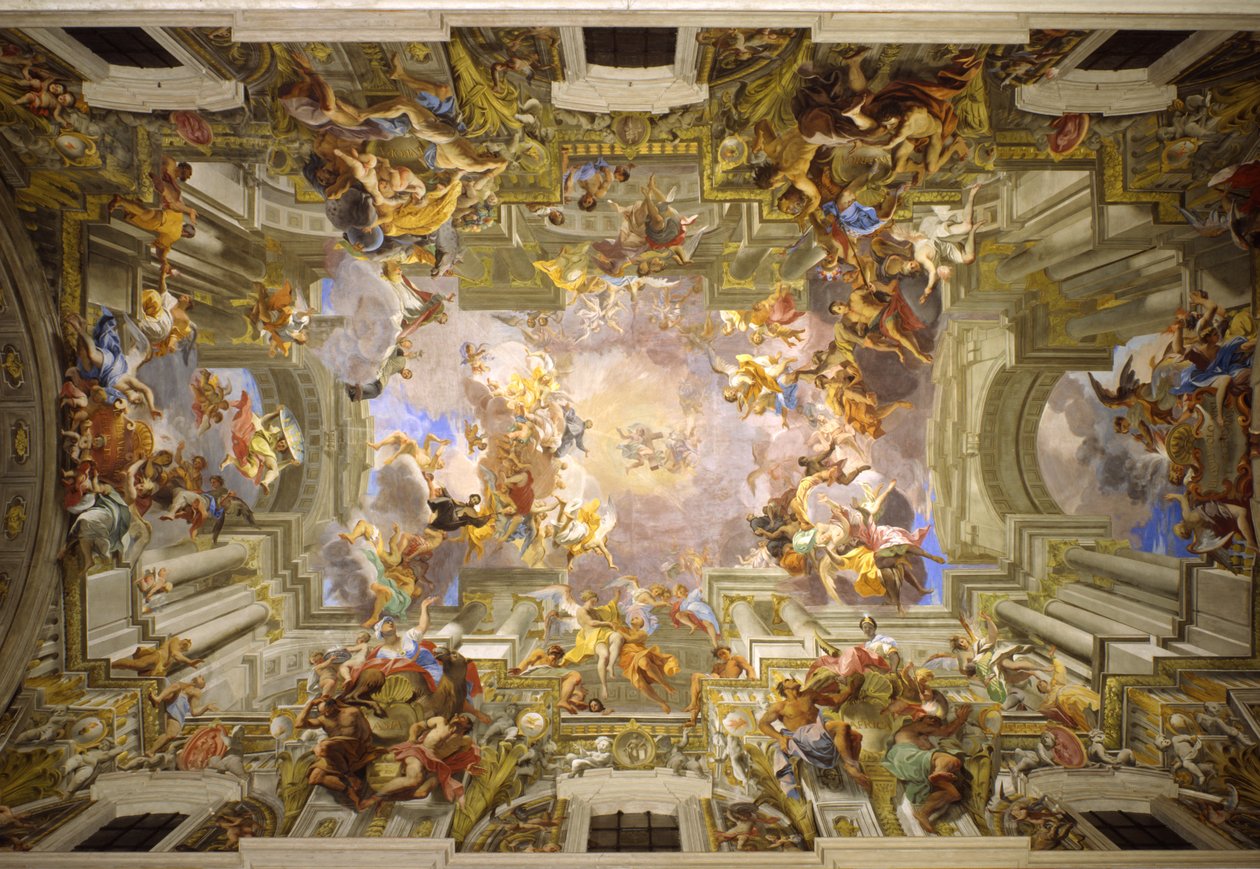 Vstup svatého Ignáce do ráje, 1685-94 od Andrea Pozzo