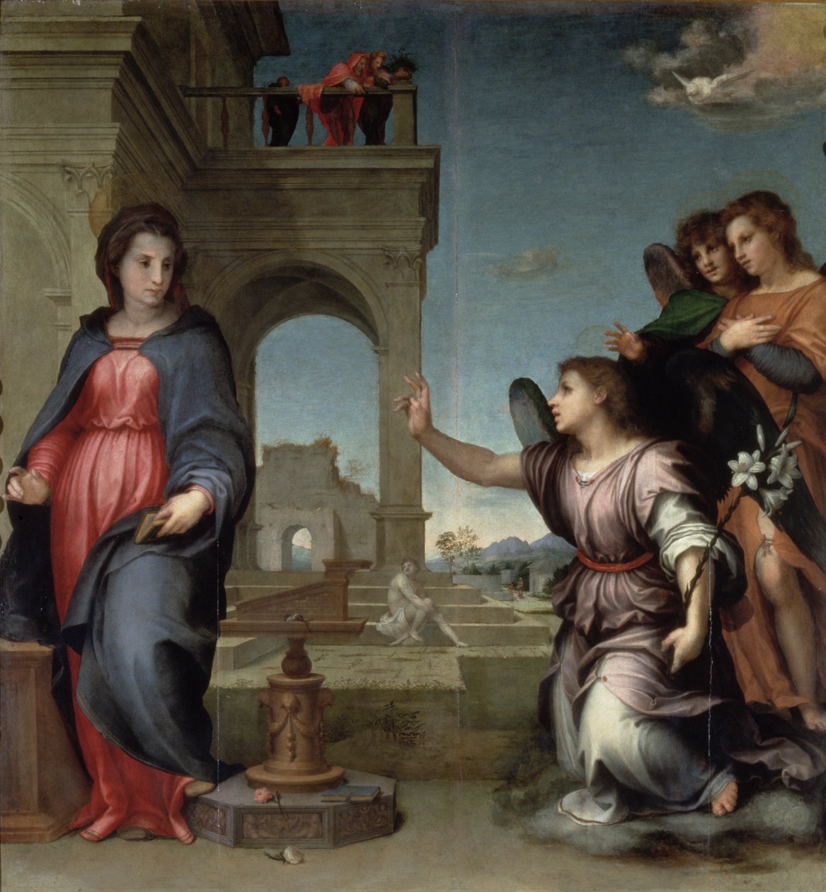 Zvěstování, 1512 (panel) od Andrea del Sarto
