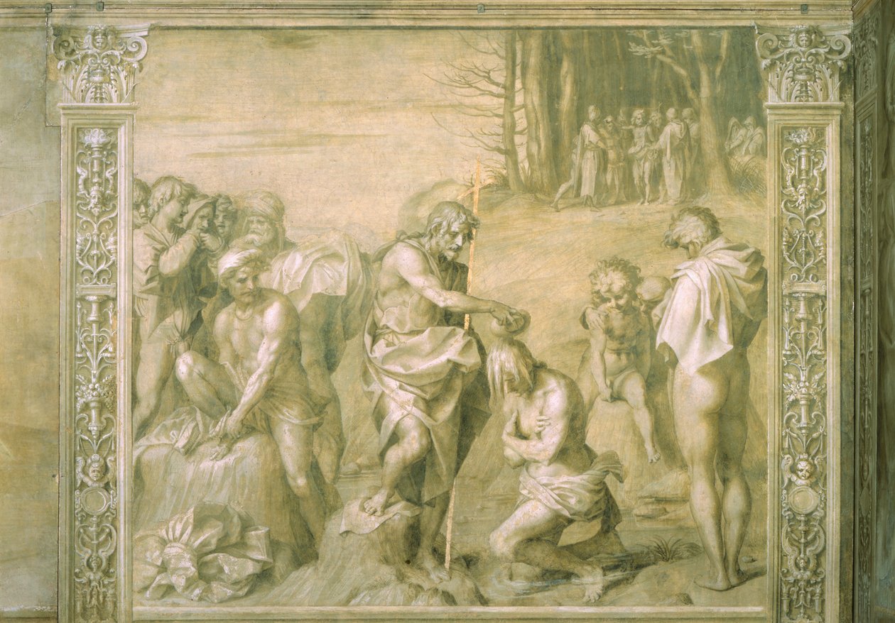 Křest lidí od Andrea del Sarto