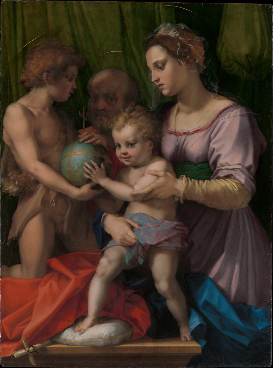 Svatá rodina se svatým Janem Křtitelem od Andrea del Sarto