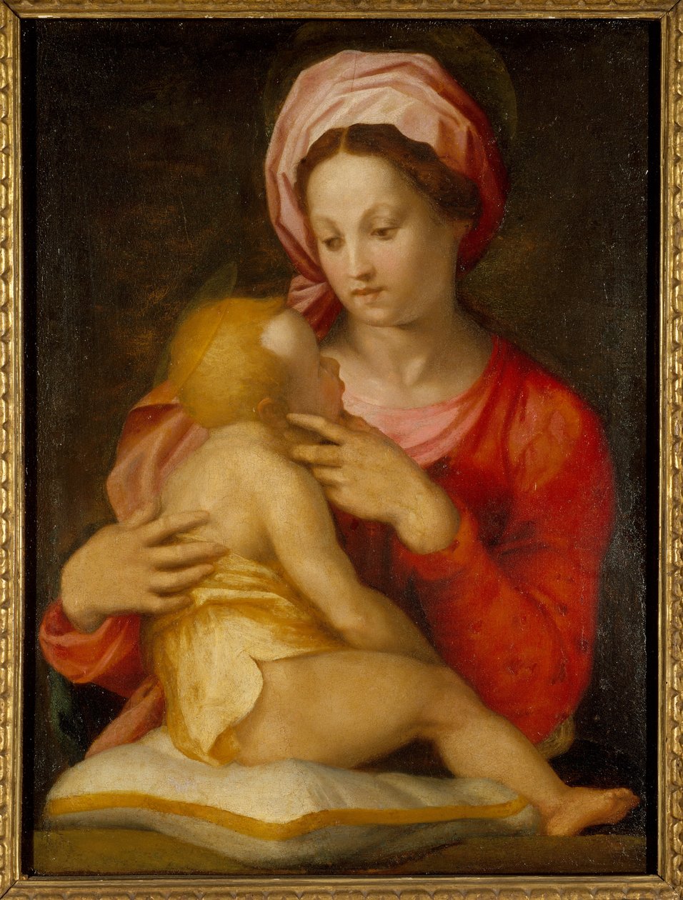 Madonna a dítě (olej na skle přenesený z panelu) od Andrea del Sarto
