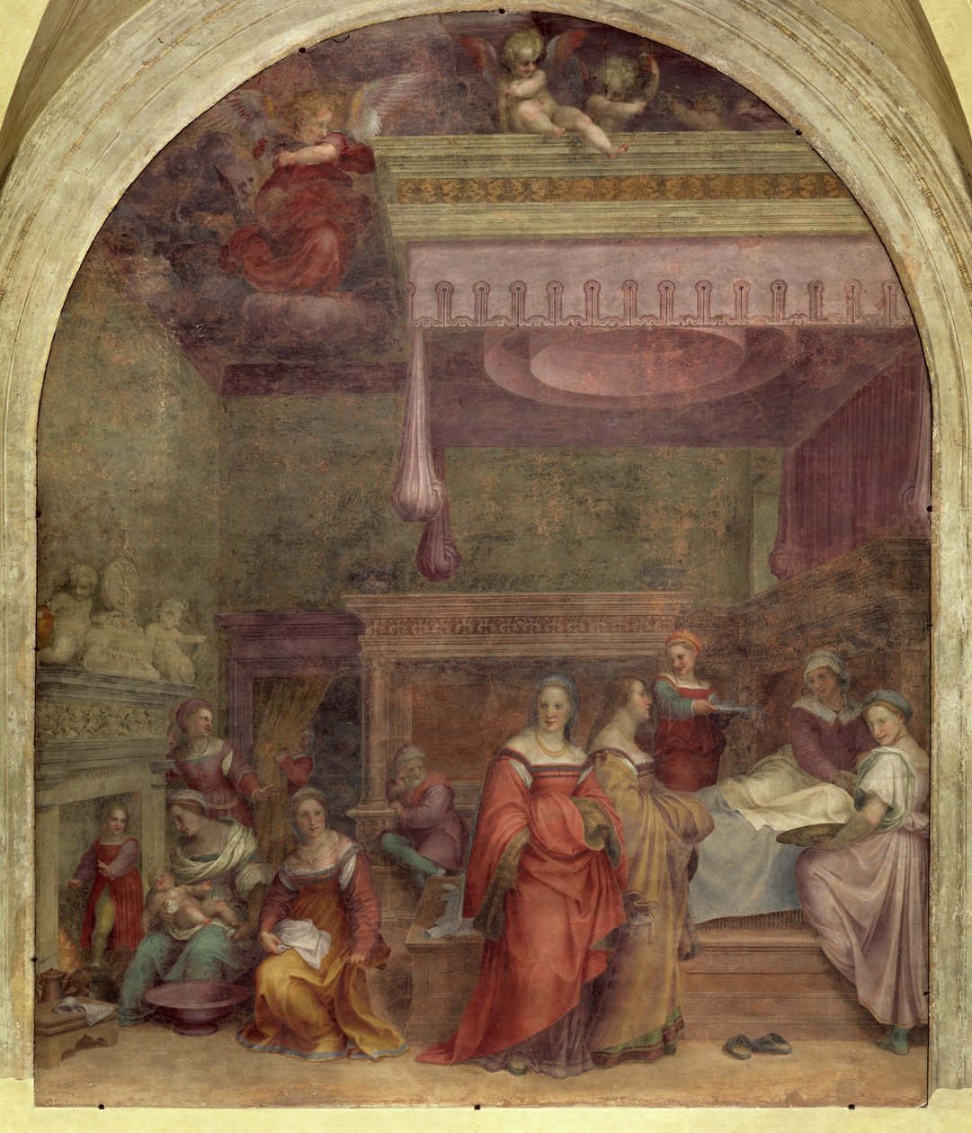 Narození Panny Marie, 1514 (viz také 61996, 62001 a 62002) od Andrea del Sarto