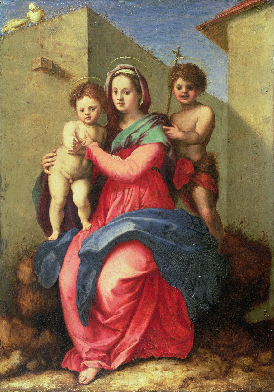 Madona s dítětem a svatým Janem (deska) od Andrea del Sarto