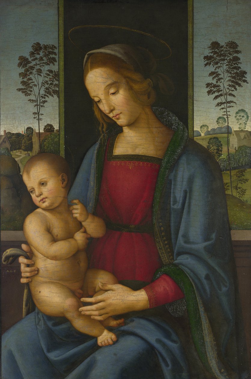 Panna s dítětem od Andrea di Aloigi