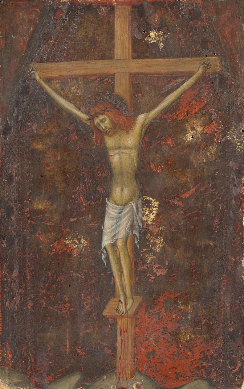 The Crucifixion (reverse), c.1415 (tempera na panelu) od Andrea di Bartolo
