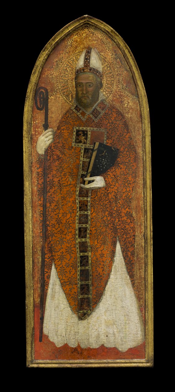 Svatý Mikuláš z Bari, kolem roku 1365 (tempera a plátkové zlato na dřevě) od Andrea di Bonaiuto fl.1343 77 Andrea di Bonaiuto fl.1343 77