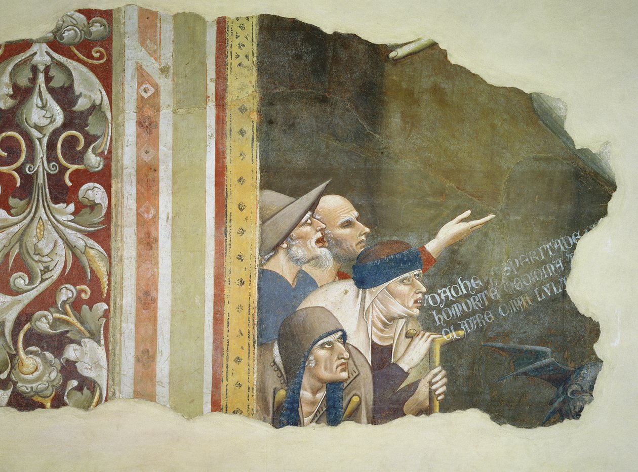 Triumf smrti, fragment zobrazující žebráky, 1348 od Andrea di Cione Orcagna