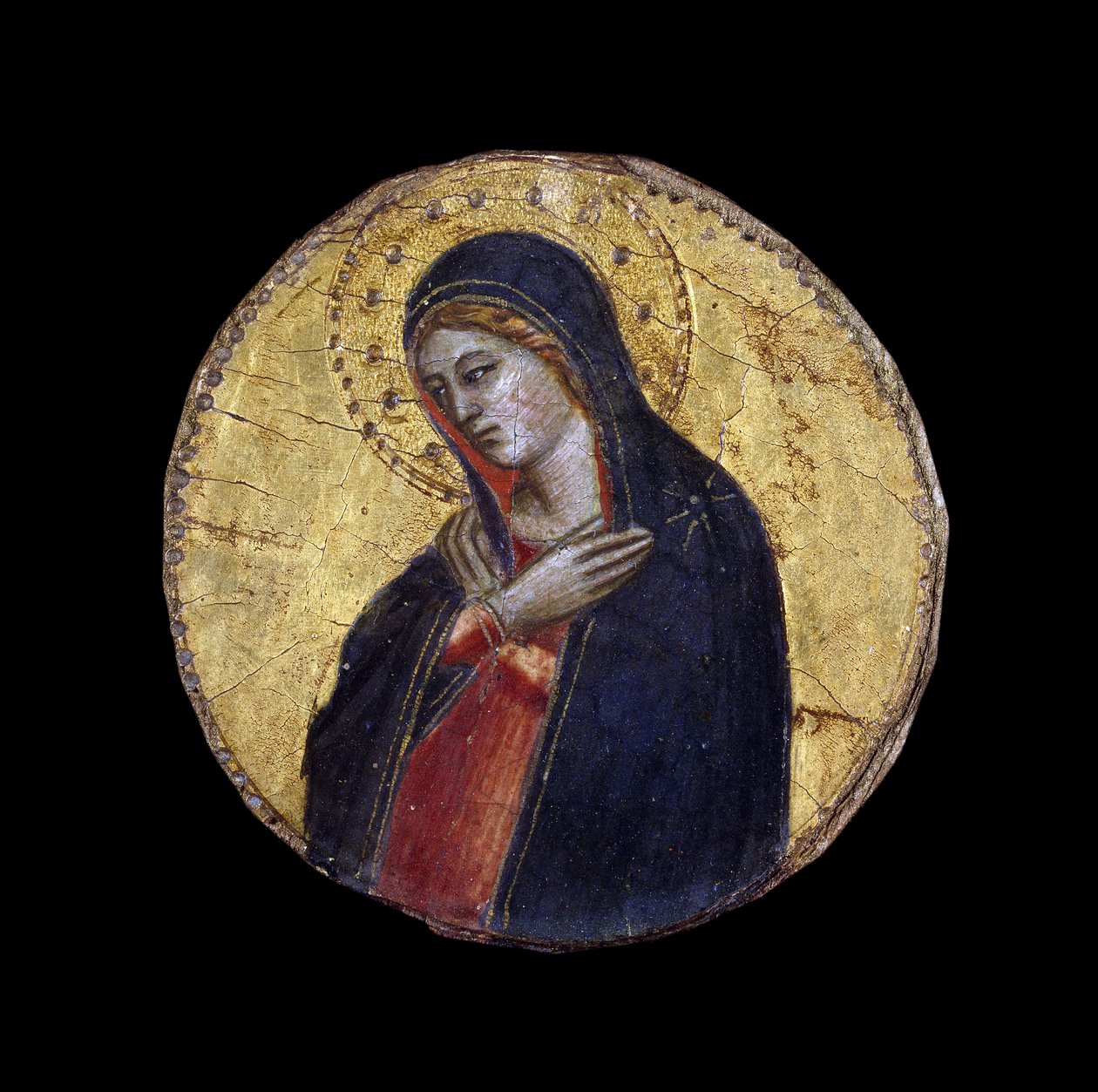 Panna Zvěstování Panny Marie (tempera i zlacení na desce) od Andrea di Cione Orcagna