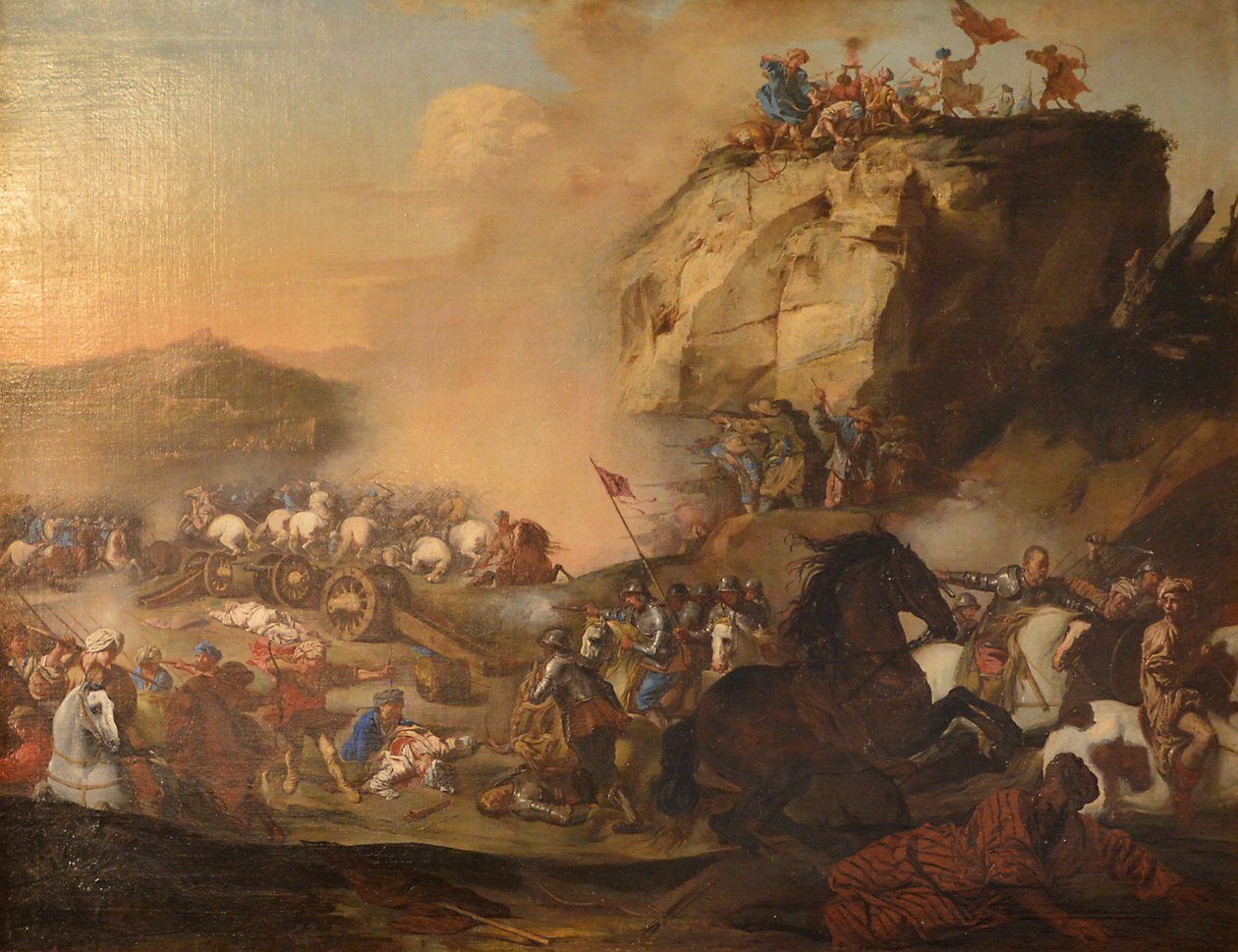 Bitva proti Turkům od Andrea di Leone