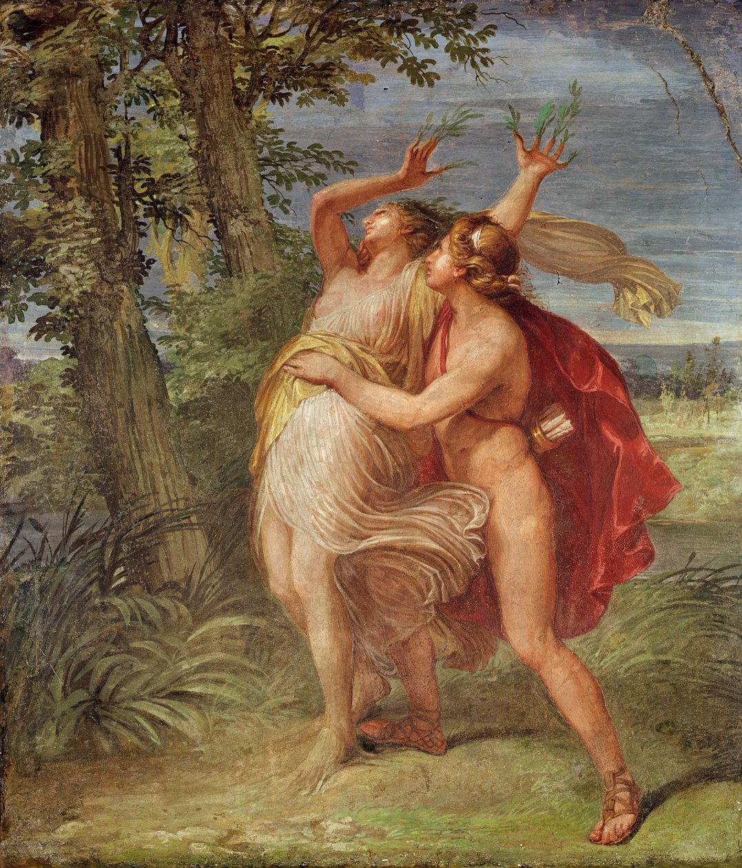 Apollo a Daphne od Andrea the Elder Appiani