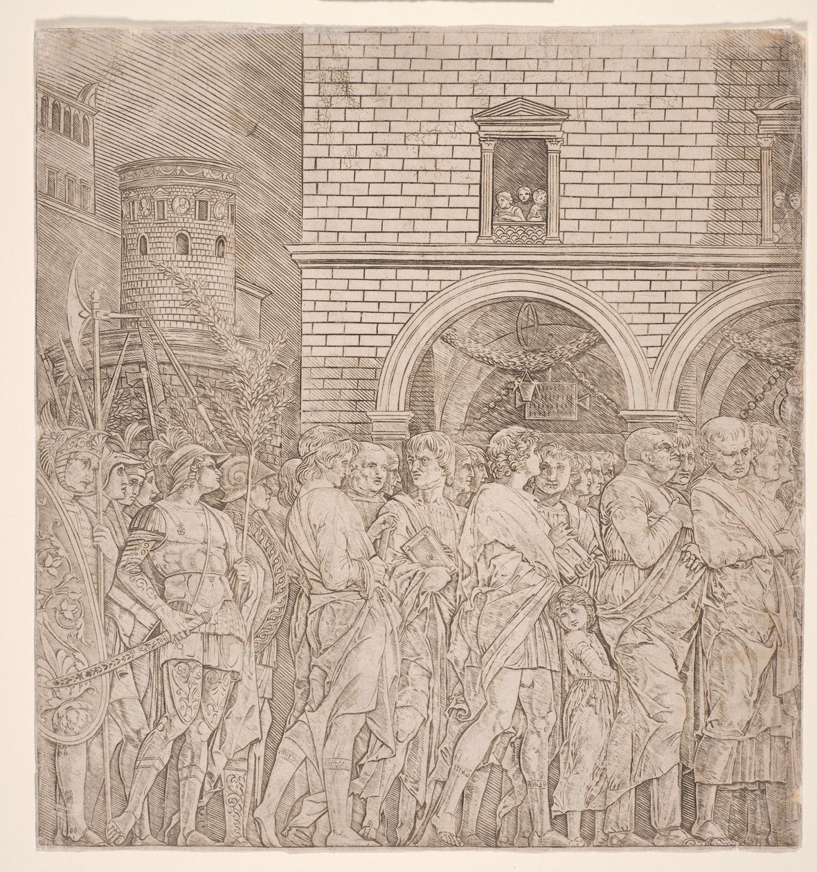 The Triumphs of Caesar: The Senators, c.1495 (rytina) od Andrea (school of) Mantegna
