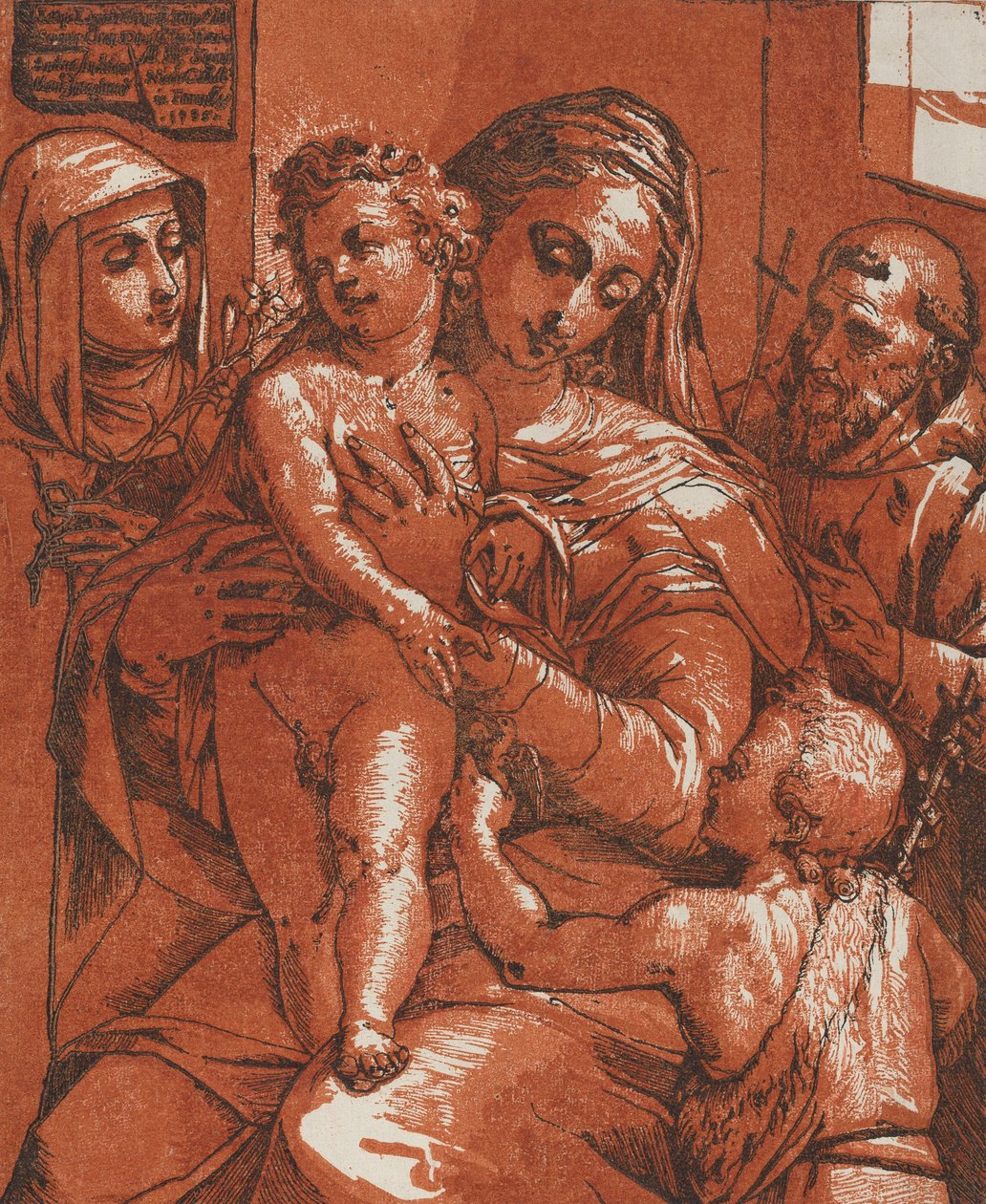 Madona s dítětem v doprovodu svatých, 1585. od Andrea Andreani