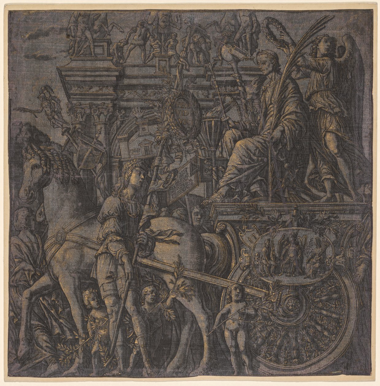 Triumf Julia Caesara: Caesar Triumphant od Andrea Andreani