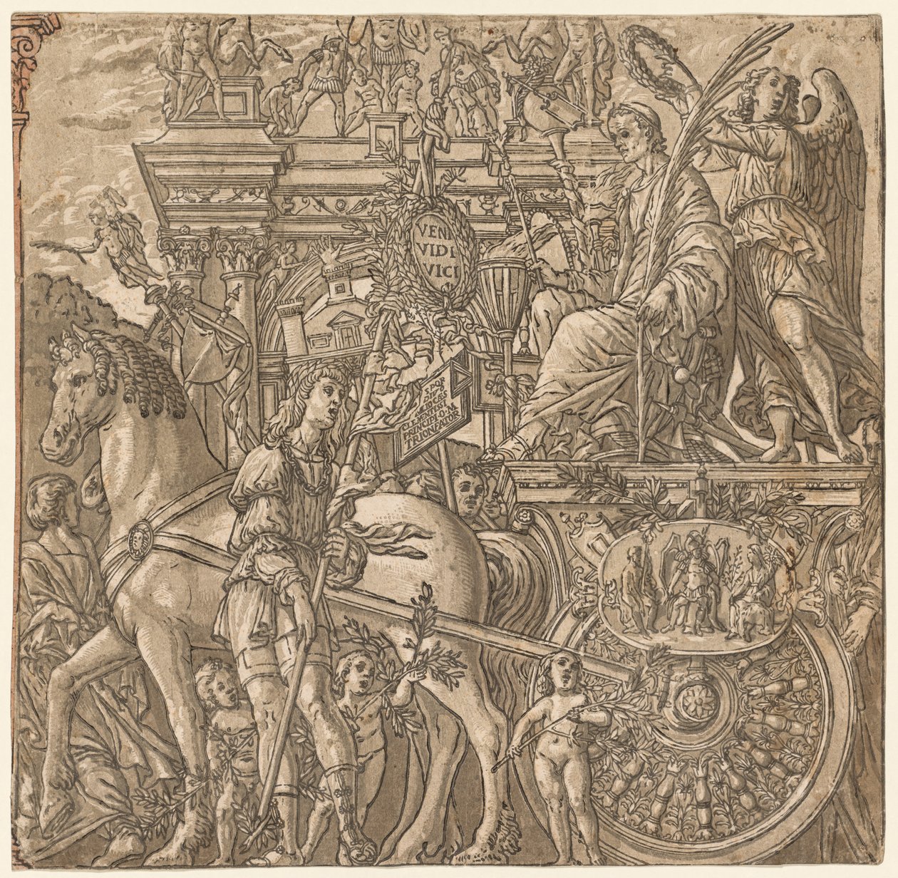 Triumf Julia Caesara: Caesar Triumphant, 1593-99. od Andrea Andreani