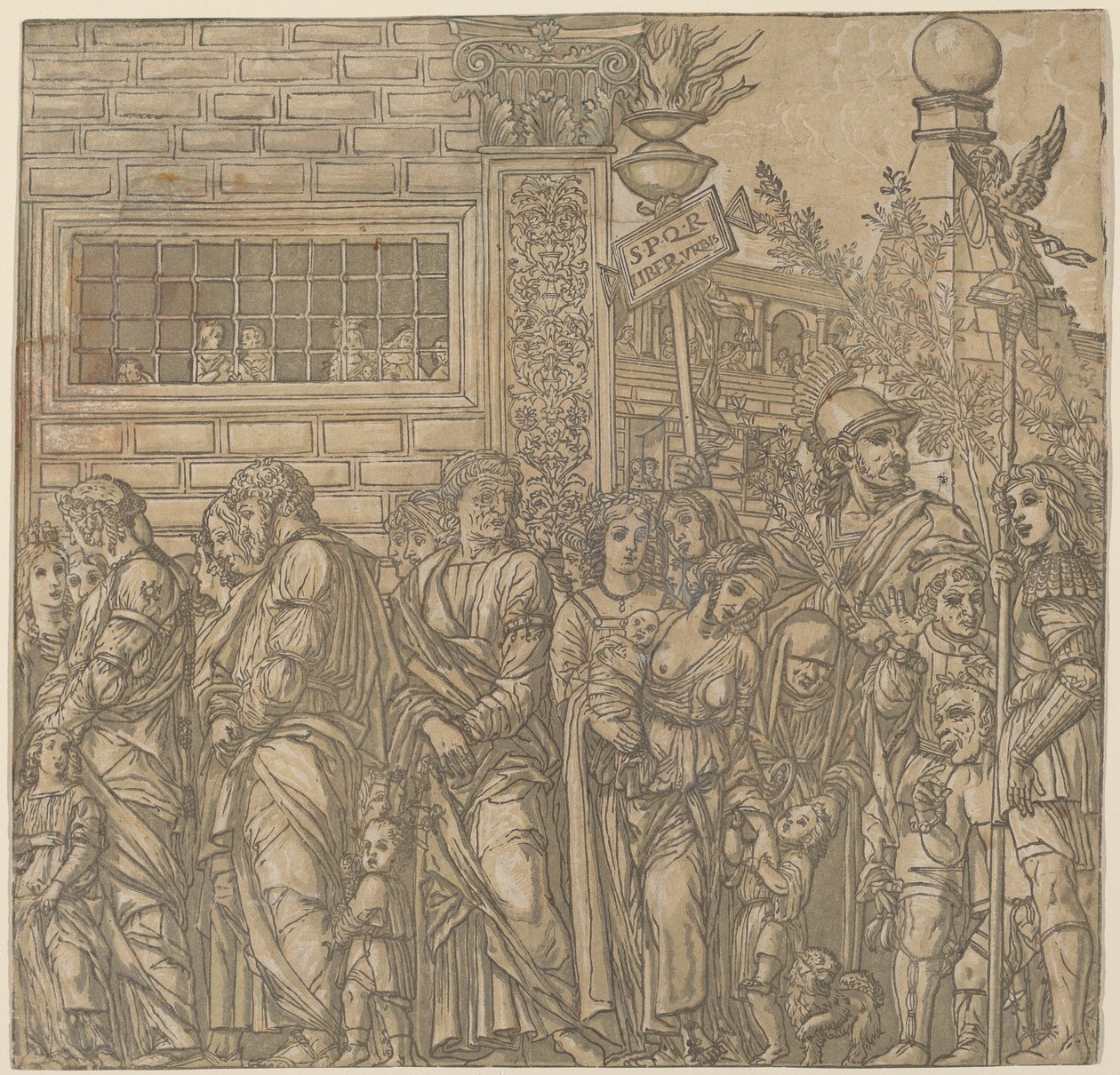 Triumf Julia Caesara od Andrea Andreani after Andrea Mantegna