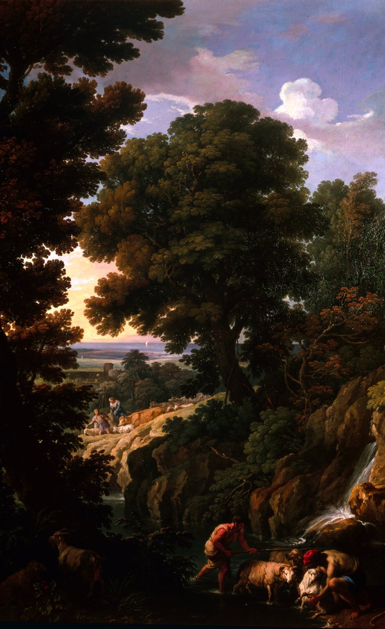 Krajina s pastýři, kolem 1730 (olej na plátně) od Andrea Locatelli