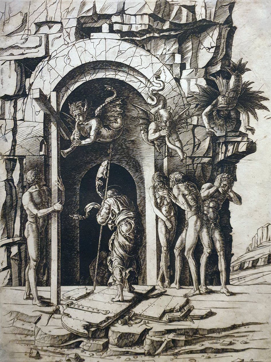 1483 Mantegna Sestoupení Krista do Limbu Brazilská národní knihovna anagorie od Andrea Mantegna