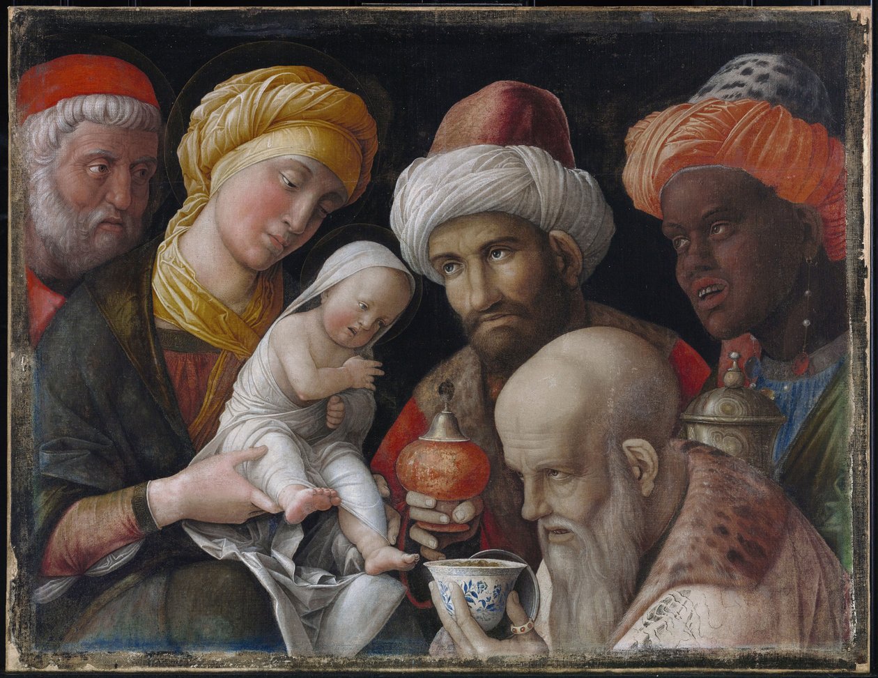 Klanění mudrců od Andrea Mantegna