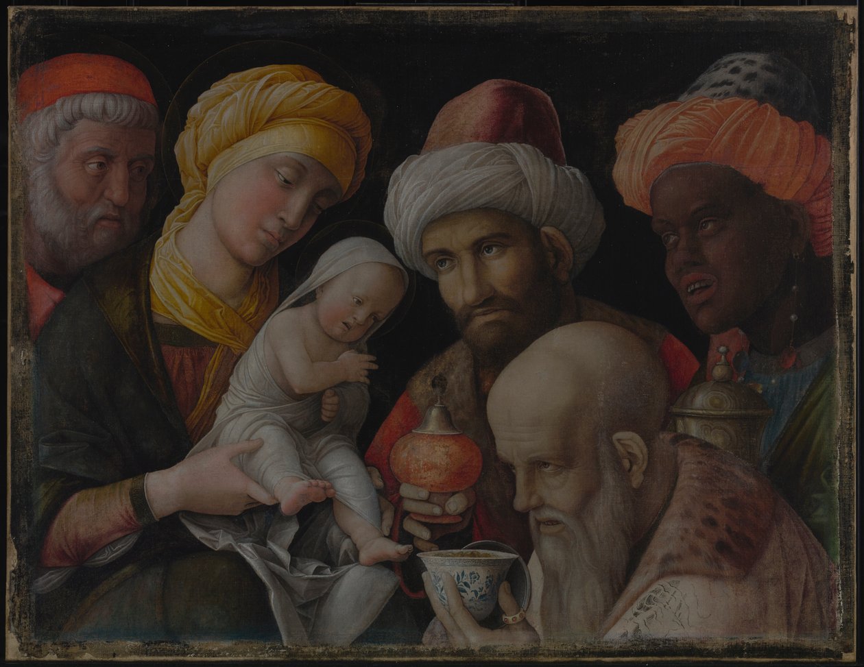 Klanění mudrců od Andrea Mantegna