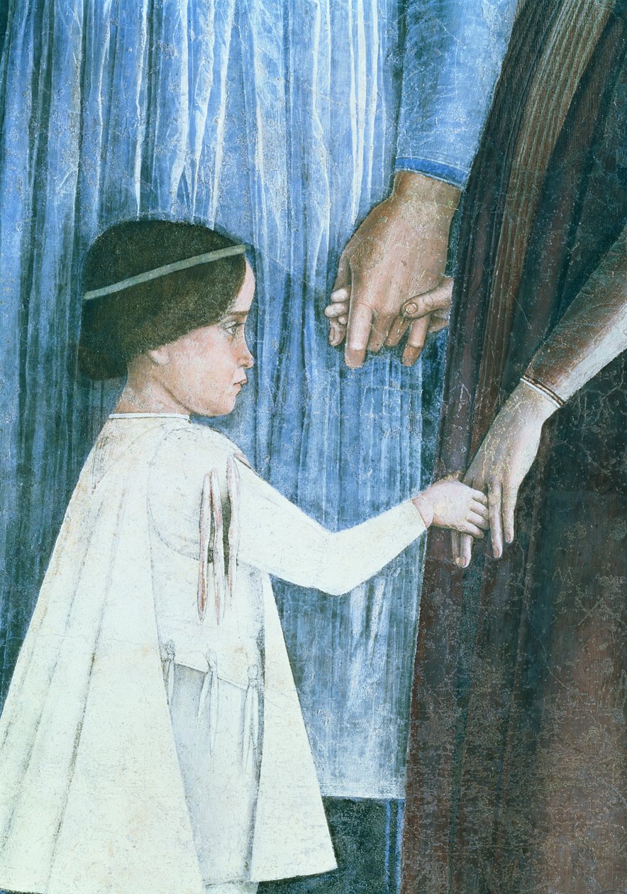 Příjezd kardinála Francesca Gonzagy: detail zobrazující jednoho z jeho mladších bratrů, z Camera degli Sposi nebo Camera Picta, 1465-74 detail fresky z 78449 od Andrea Mantegna