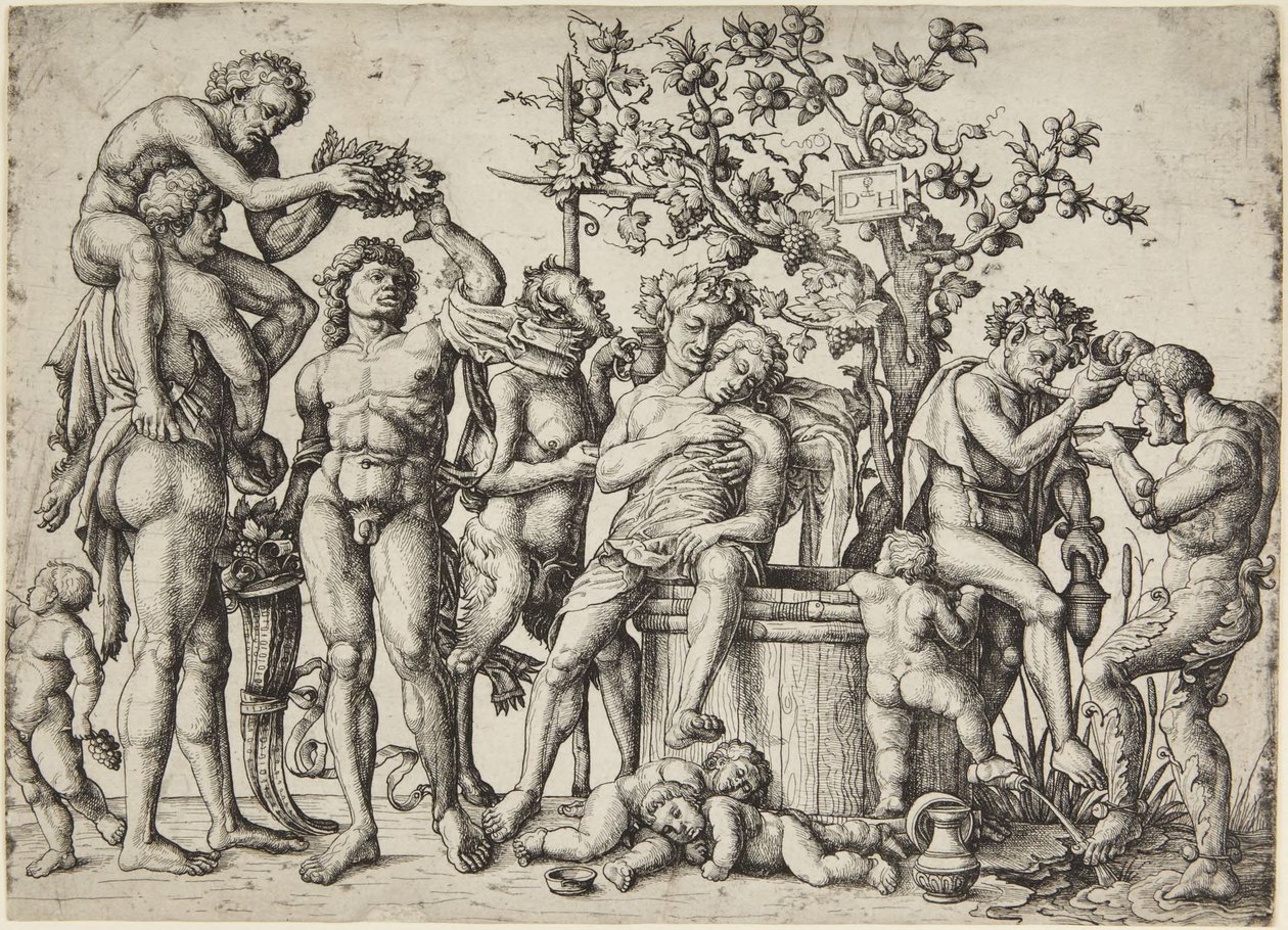 Bakchanálie od Andrea Mantegna