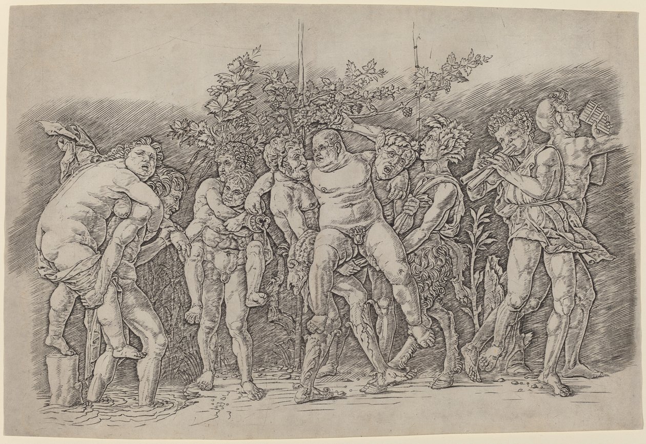 Bakchanal se Silenusem od Andrea Mantegna