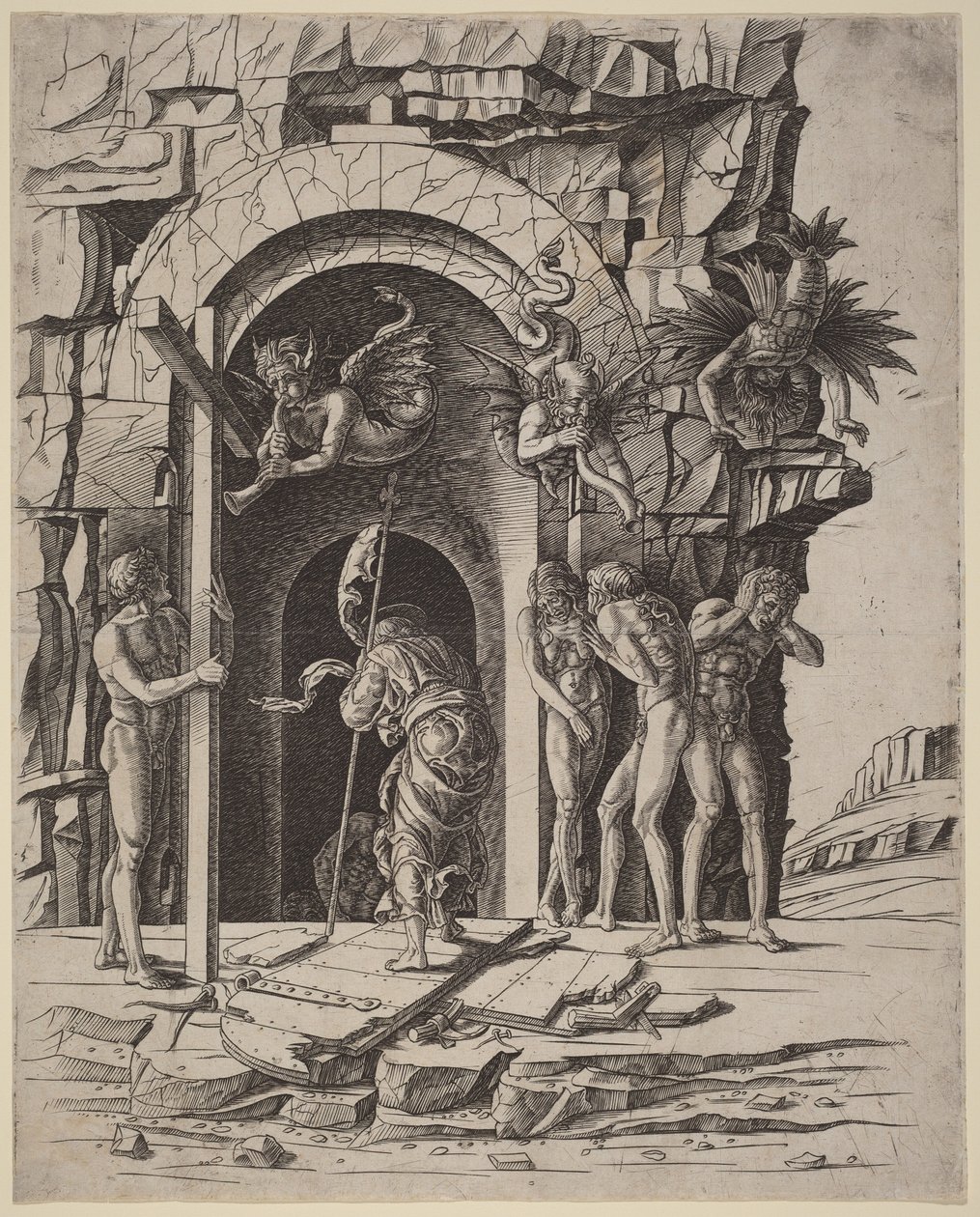 Sestup do limbu od Andrea Mantegna
