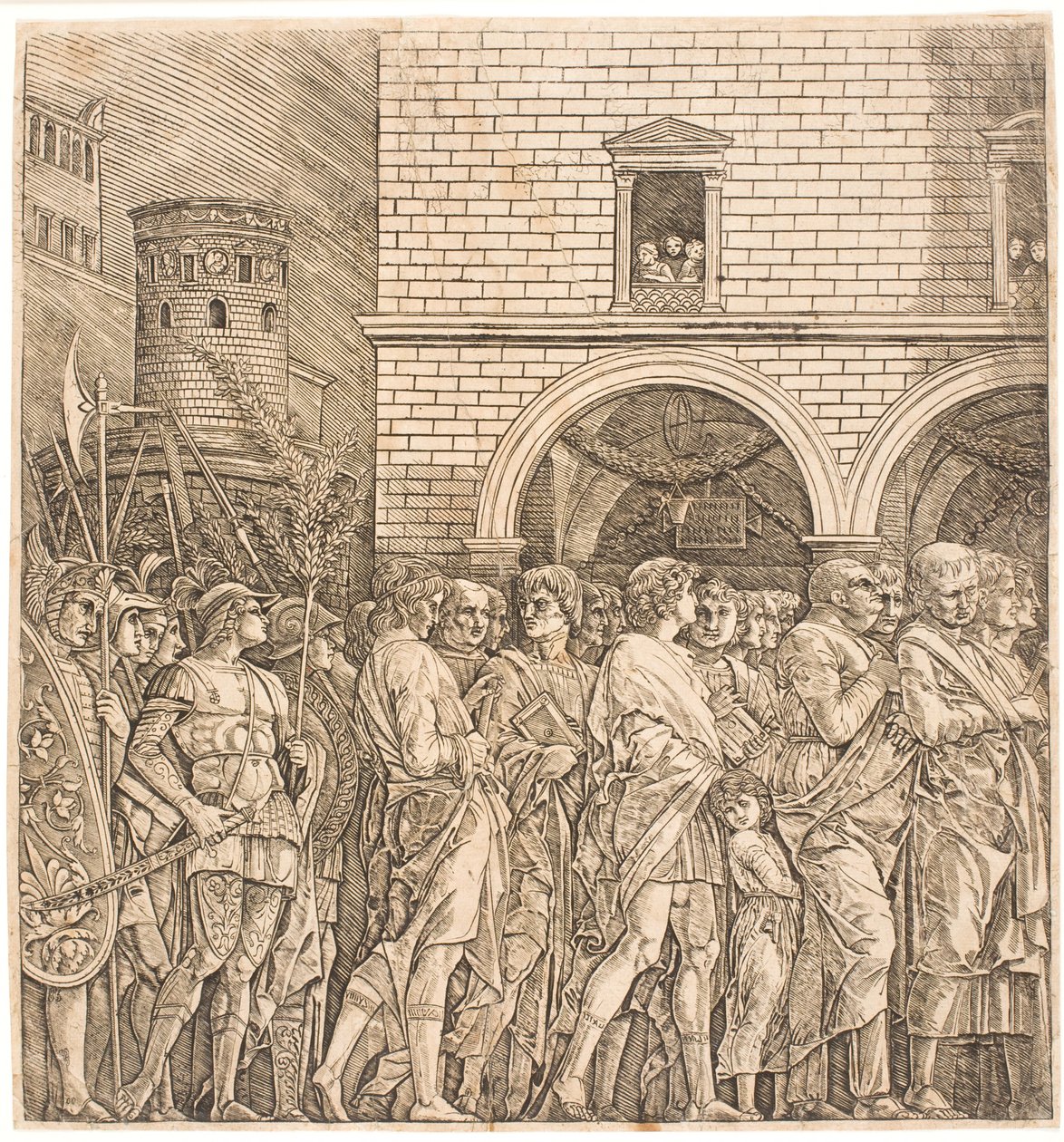Římský senát následuje triumf od Andrea Mantegna