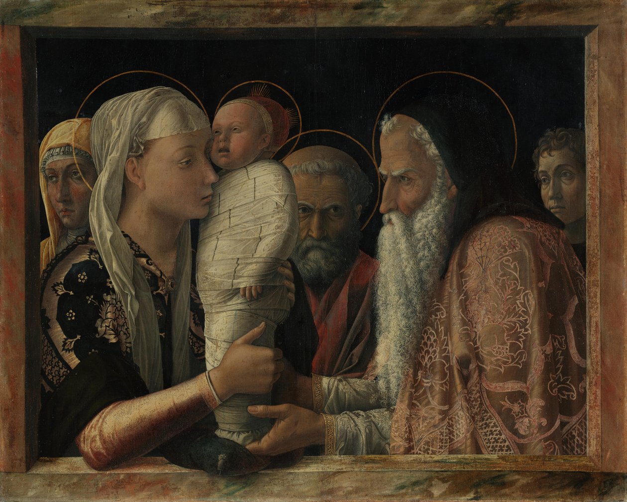 Obětování Krista v chrámu od Andrea Mantegna