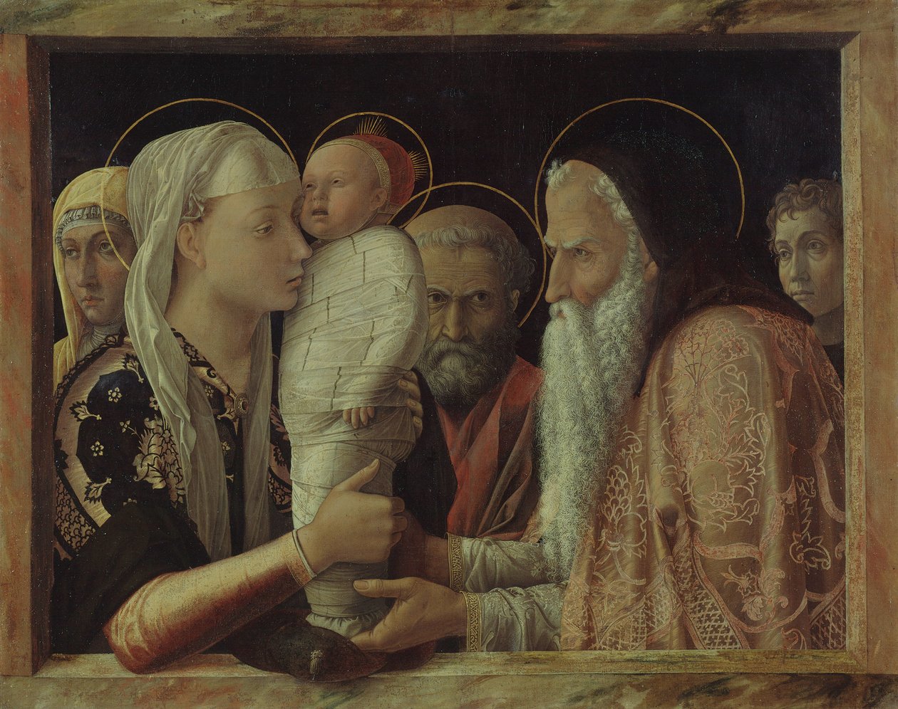 Obětování Krista v chrámu od Andrea Mantegna