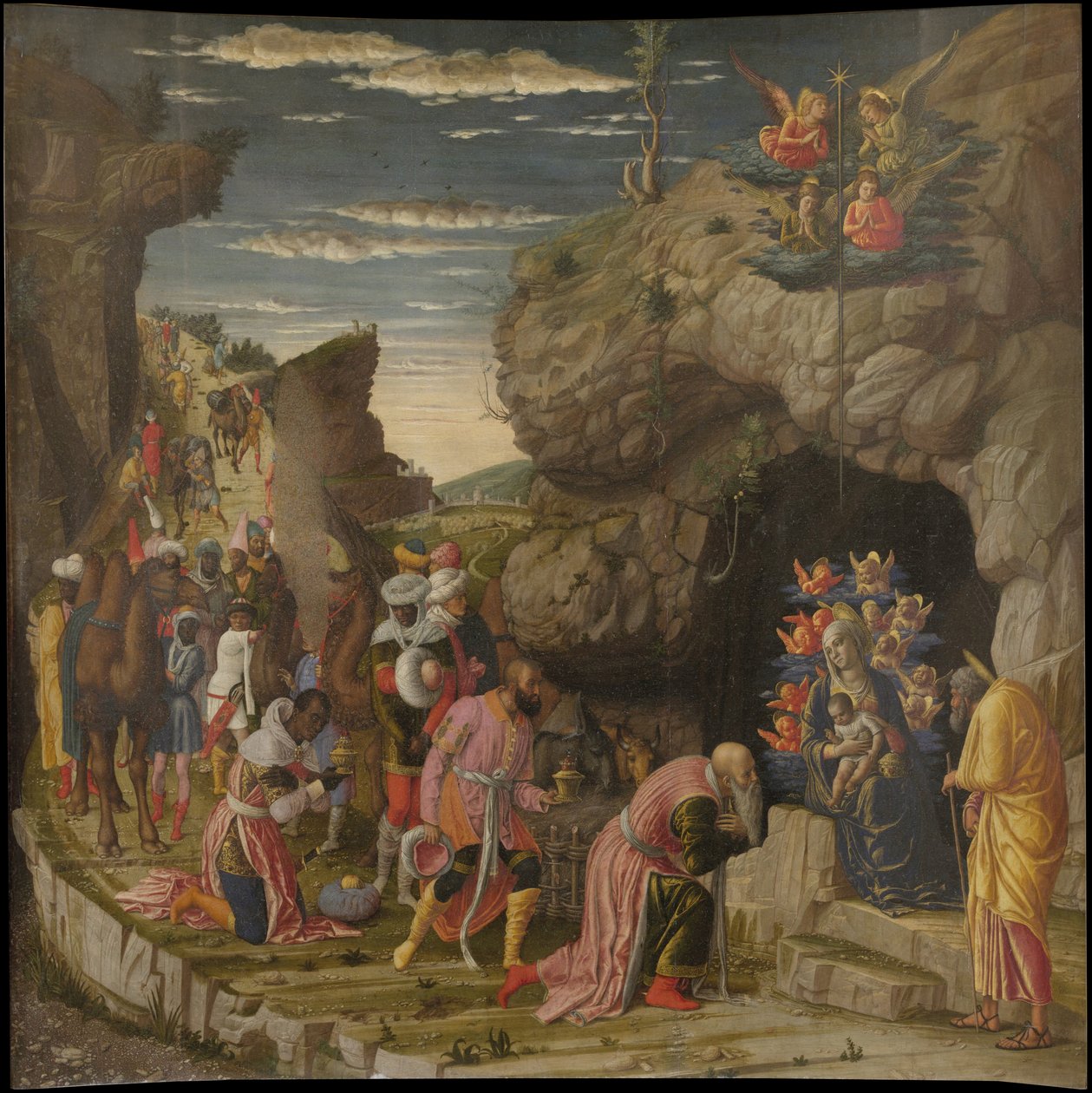 Epiphany Trittico degli uffizi Uffizi Tryptich, centrální panel, ca 1463-1464 od Andrea Mantegna