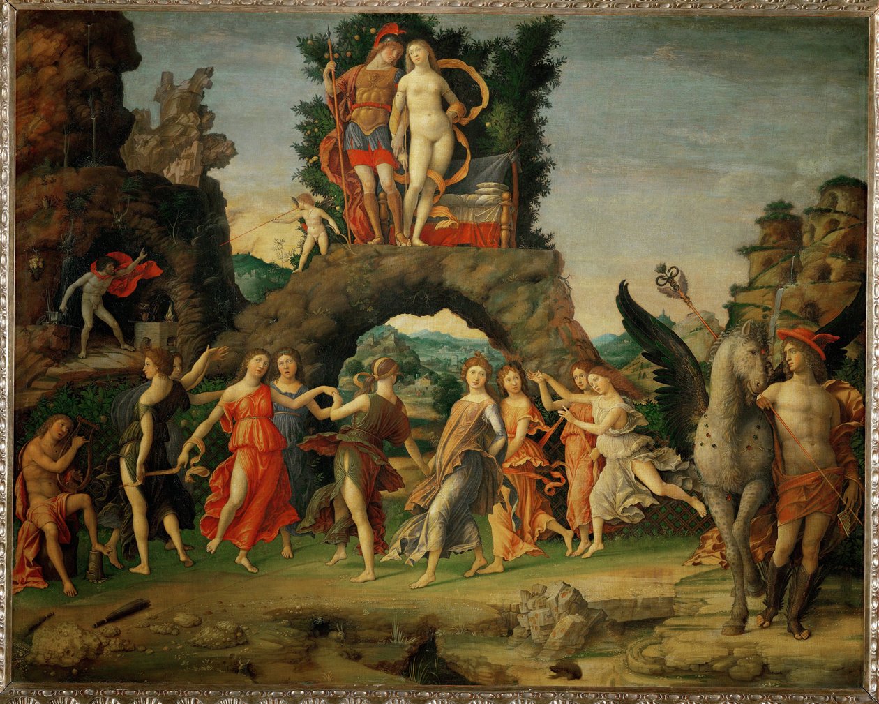 Il Parnasso. Mars a Venuše ... od Andrea Mantegna