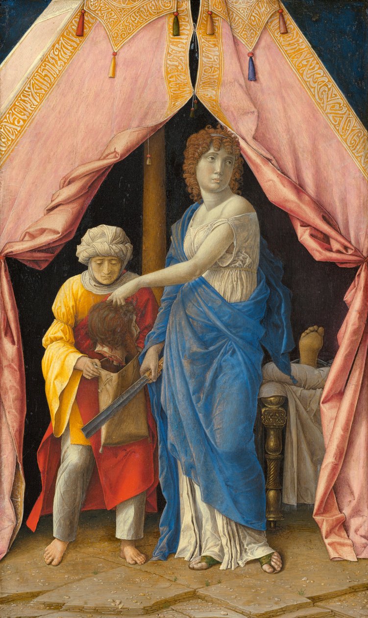Judith s hlavou Holofernes, c. 14951500 od Andrea Mantegna