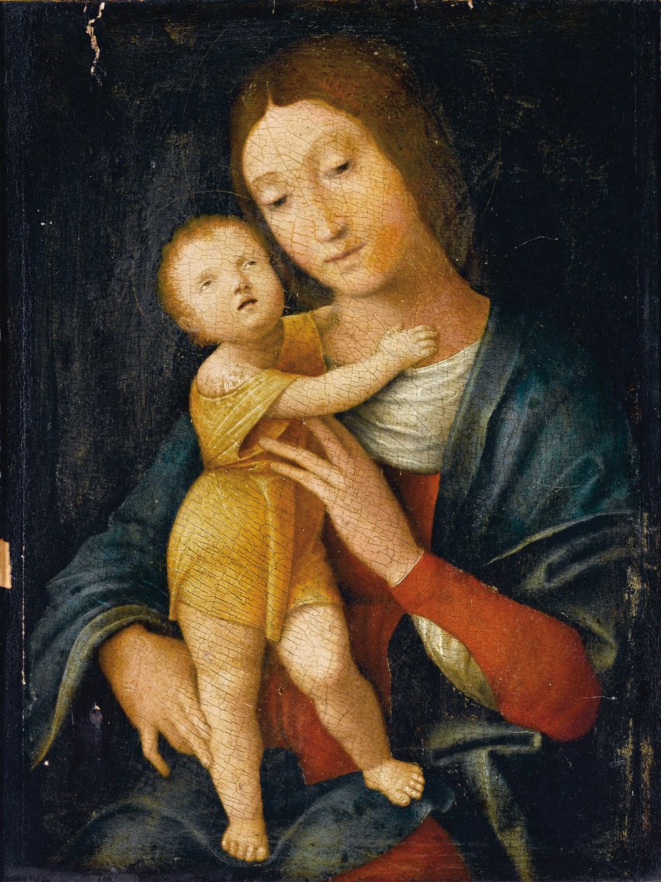 Madonna a dítě od Andrea Mantegna