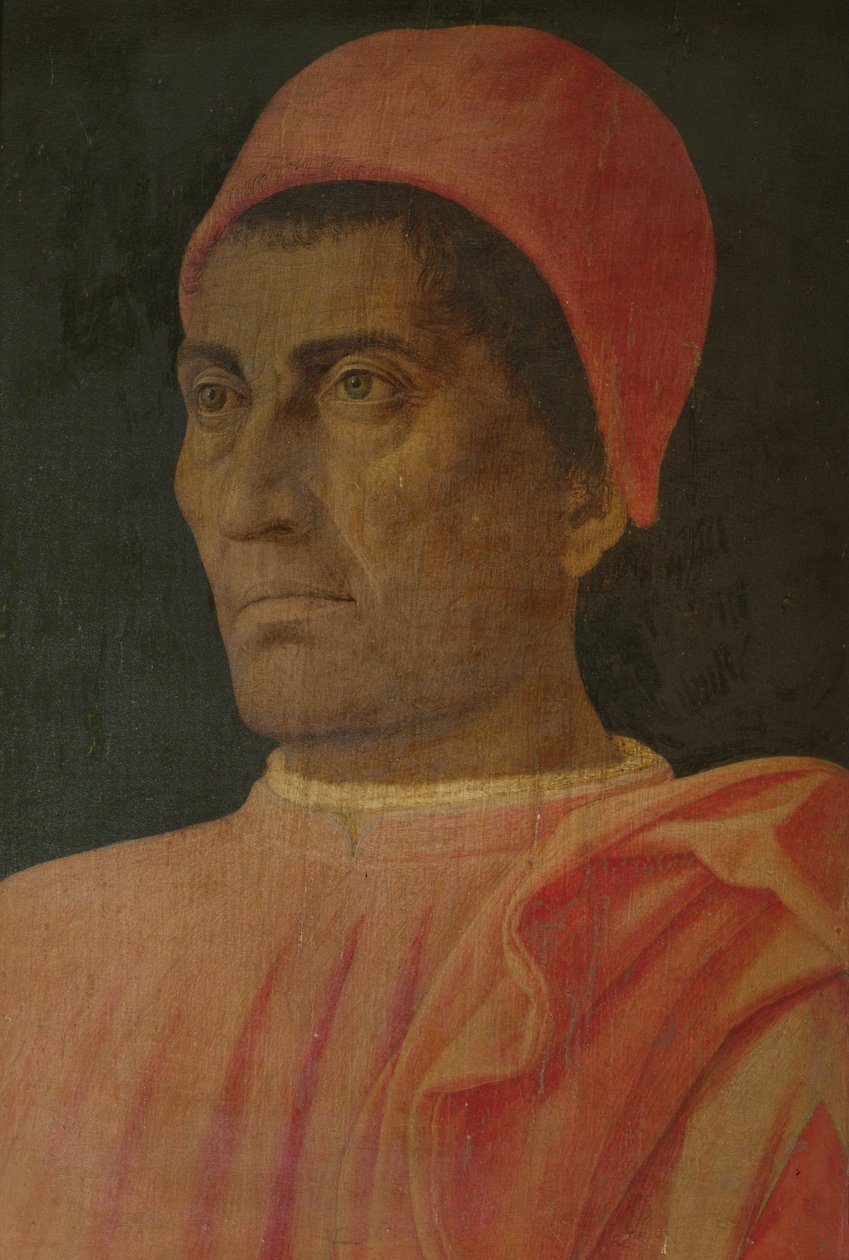 Portrét kardinála Carla de Medici od Andrea Mantegna