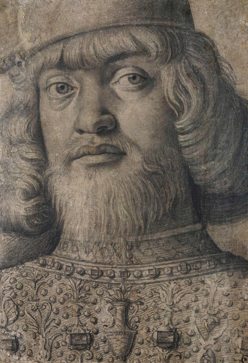 Porträt von Francesco II Gonzaga, 4. Markgraf von Mantua (1466-1519) od Andrea Mantegna