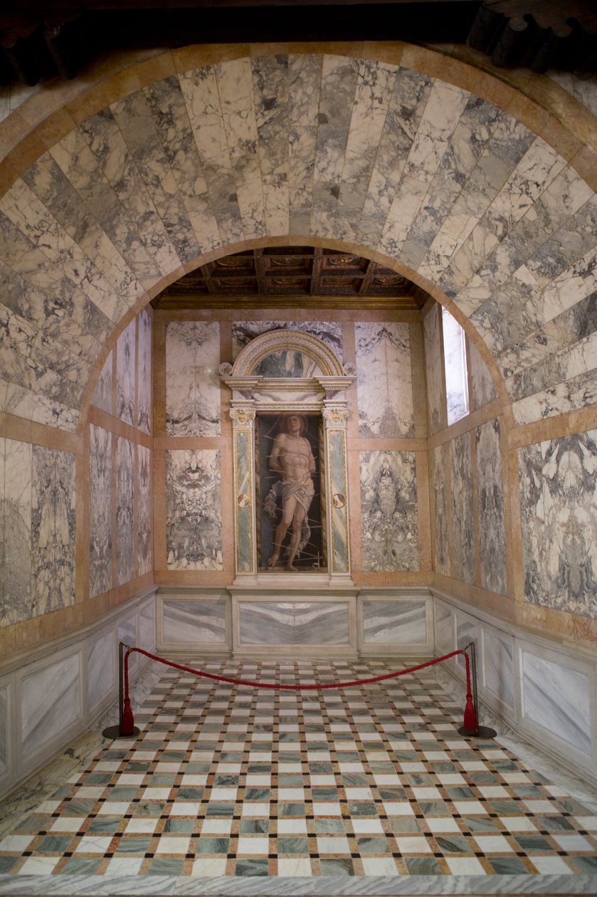 Svatý Šebestián, kolem roku 1490 od Andrea Mantegna