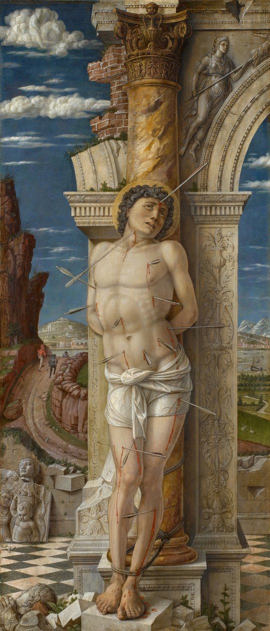Svatý Šebestián, asi 1459 od Andrea Mantegna
