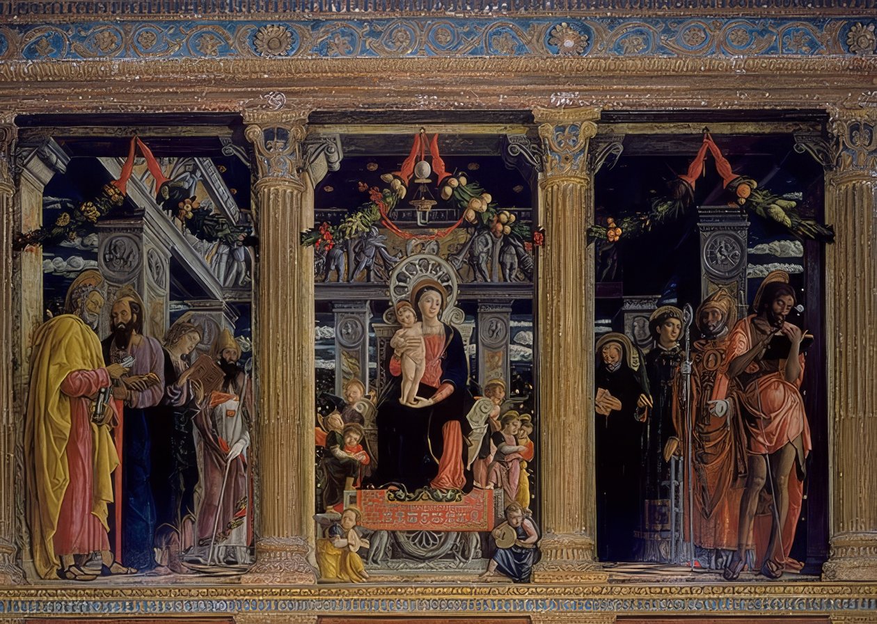San Zeno-Altar. 1457-1460 od Andrea Mantegna